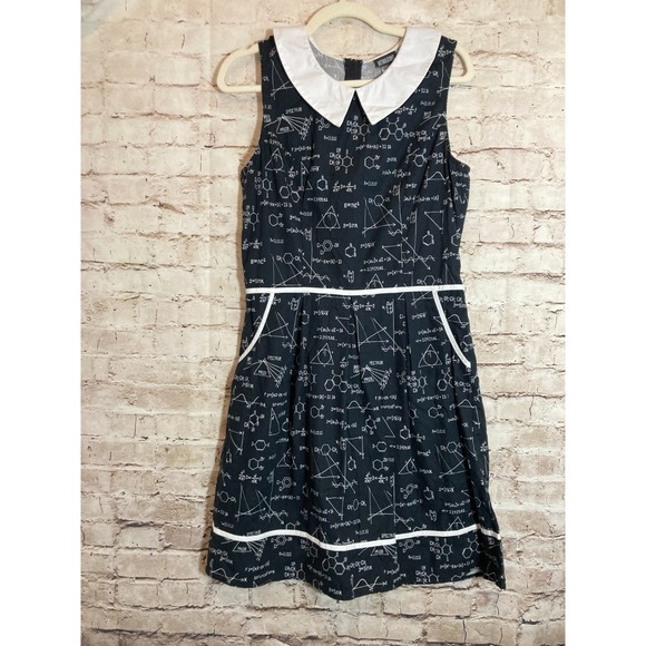 Modcloth Math Watch Retrolicious | Dresses | Retrolicious Chemistry Dress Xl Black White ...